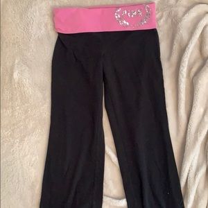 pink yoga pants from victoria secret